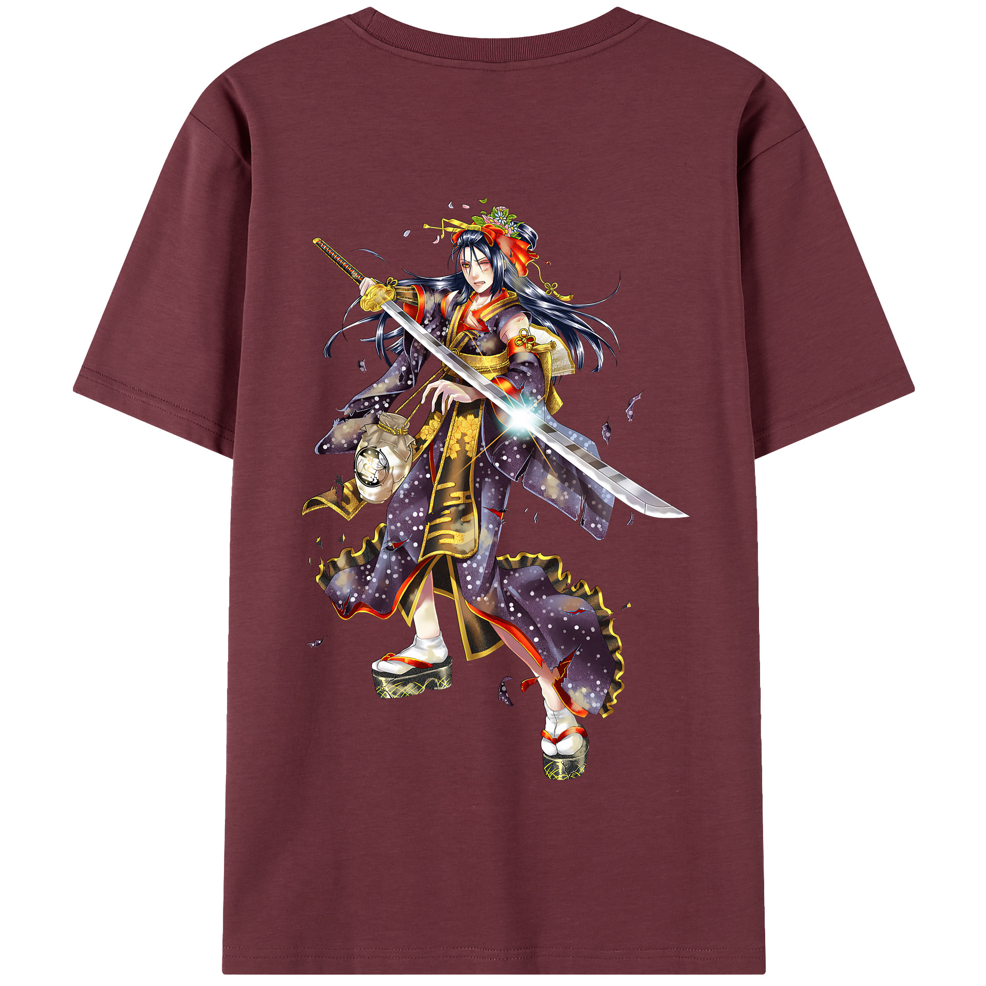 （画像用） 刀剣乱舞 Touken Ranbu 綿100％半袖Tシャツ（背面プリント）